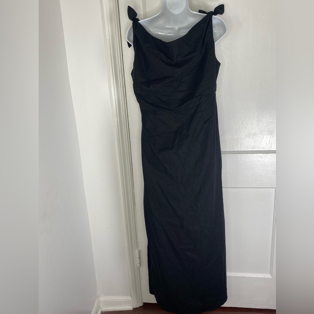Billy J NWT Elegant Black Strapless Dress with Bow Detail 14 - Picture 2 of 6